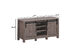 Costway TV Stand Sliding Barn Door Entertainment Center for TV's up to 55'' with Storage - Deep Taupe