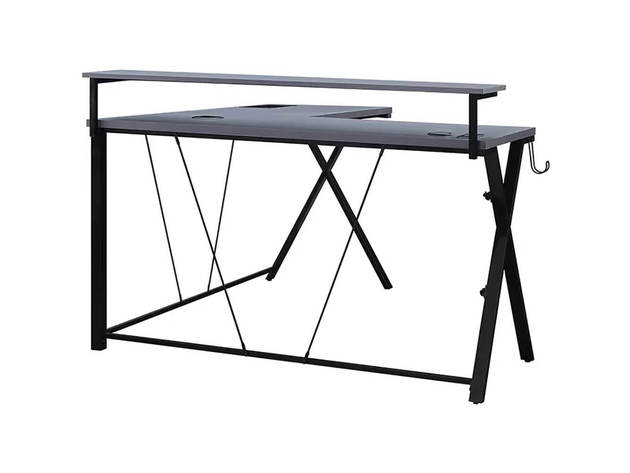 DesignLab CKP5454GLD Checkpoint Battlestation L Shaped Gaming Desk