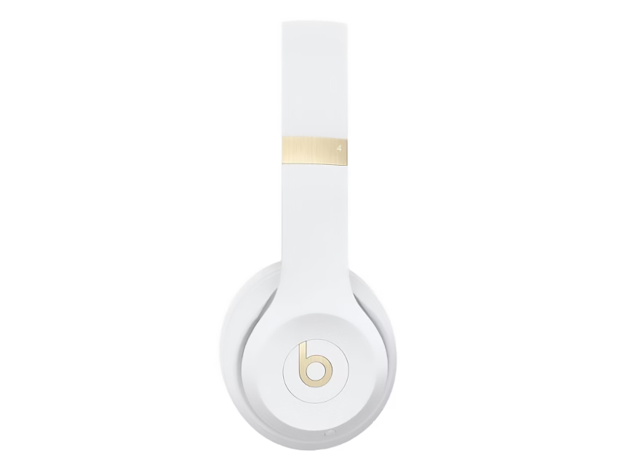 Beats Solo 4 On-Ear Headphones - Warm White (Open Box) 