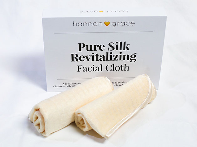 2-Piece Pure Silk Revitalizing Facial Cloth (3 Boxes)