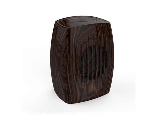 Wood-Look Retro Bluetooth Speaker (Birchwood Black)
