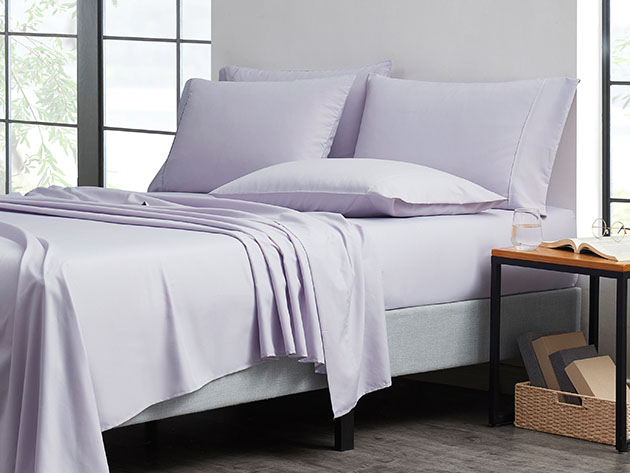 6-Piece Bamboo Comfort Luxury Sheet Set (Lilac/Queen)
