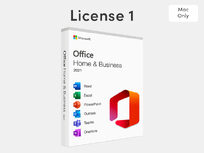 Mac 2021的Microsoft Office Home＆Business：终生许可证（代码1） - 产品图像