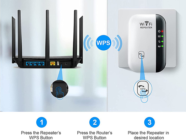 WiFi Booster Repeater Signal Amplifier (3-Pack)