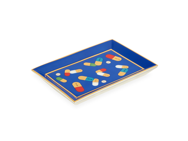 Jonathan Adler Full Dose Rectangle Tray - Blue