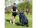 Costway Foldable 3 Wheel Golf Pull Push Cart Trolley Scorecard Drink Holder Mesh Bag