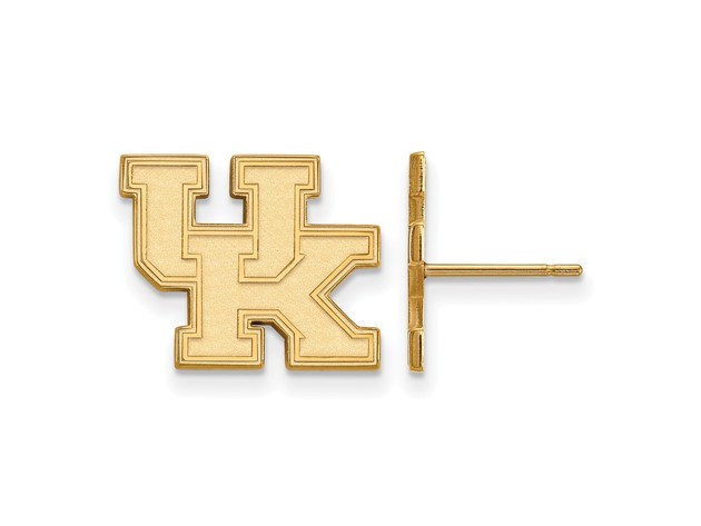LogoArt 14K Gold Plated Silver University of Kentucky Dangle Earrings
