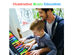 Costway 49 Keys Roll Up Piano Flexible Kids Piano Keyboard with Built-in Speaker Rainbow