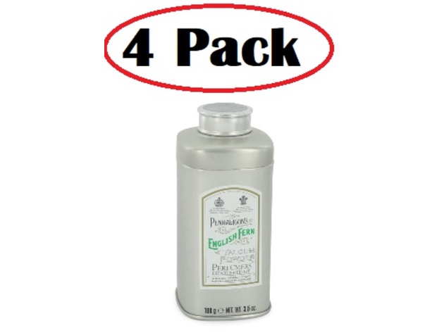 4 Pack of English Fern by Penhaligon's Talcum Powder 3.5 oz