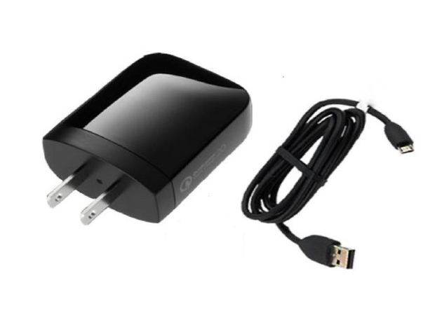 Micro USB Cable with 2.0 Amp Wall Charger Compatible with All HTC Phones - Black