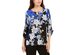 JM Collection Women's Printed Hardware-Keyhole TunicNavy Size X-Small