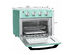 Costway Air Fryer Toaster Oven 19 QT Dehydrate Convection Ovens w/ 5 Accessories - Mint Green