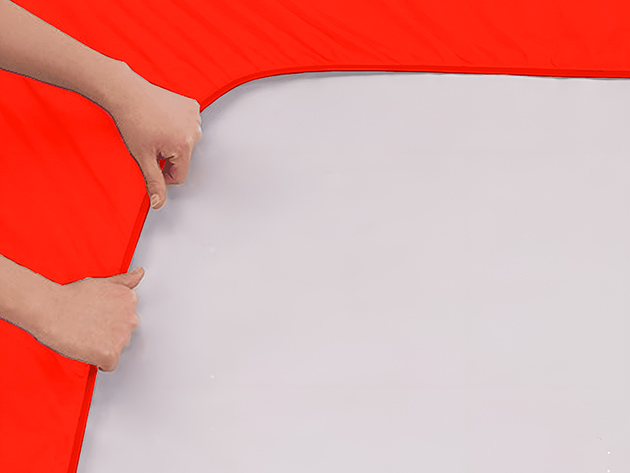 4-Piece Microfiber Sheet Set (Red/King)