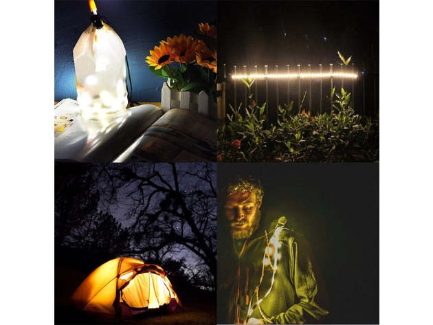 5Ft Portable USB LED Rope Light and Lantern