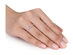 3/5 Carat (ctw) Morganite Ring  in 10K Rose Pink Gold with Diamonds - 9