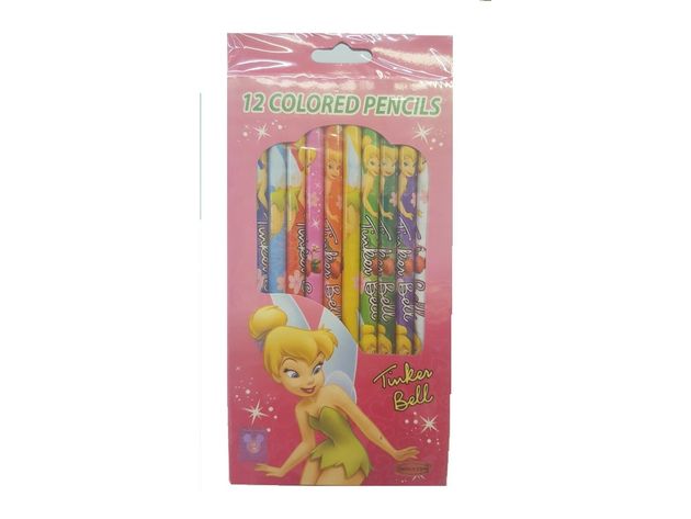 Tinkerbell Pack of 12 Colored Pencils