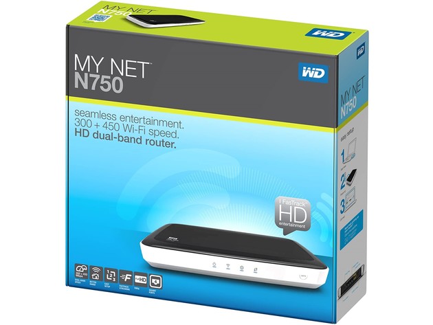 Western Digital My Net N750 HD Dual Band Router Wireless N Wi-Fi Router Accelerate HD