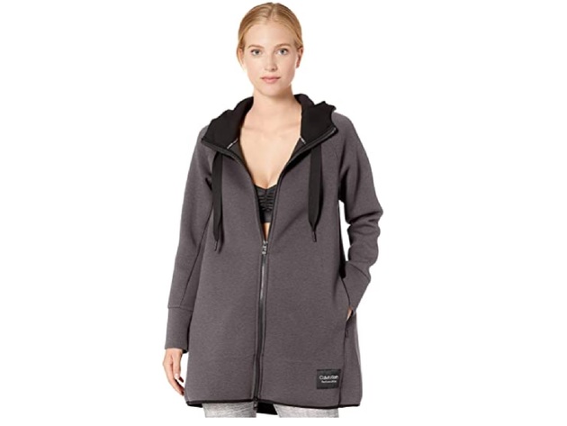 Calvin Klein Women's Hooded Walker Jacket With Gel Patch Gray Size 3 Extra  Large | KSAT