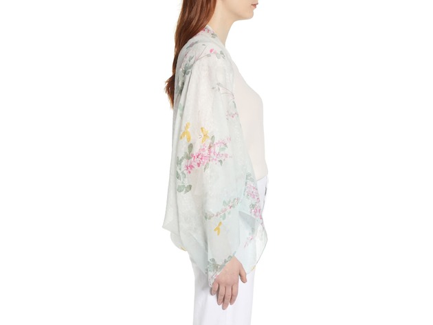 Ted Baker London Sorbet Cape Women's Floral Design Scarf, Size: 53 x 19 inches One Size, Off White