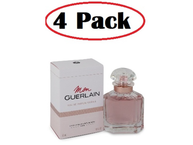 4 Pack of Mon Guerlain Florale by Guerlain Eau De Parfum Spray 1.7 oz