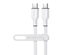 Flexi Pro USB-C to USB-C Soft-Touch Silicone Fast Charge Cable 10FT White