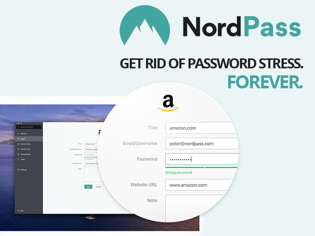 NordPass Password Manager: 1-Yr Subscription