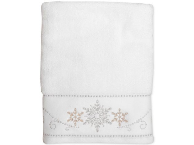 Snowflake cheap bath towels