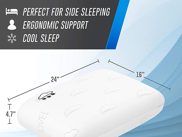 Luxury Reversible Cool Gel & Memory Foam Pillow: 2-Pack
