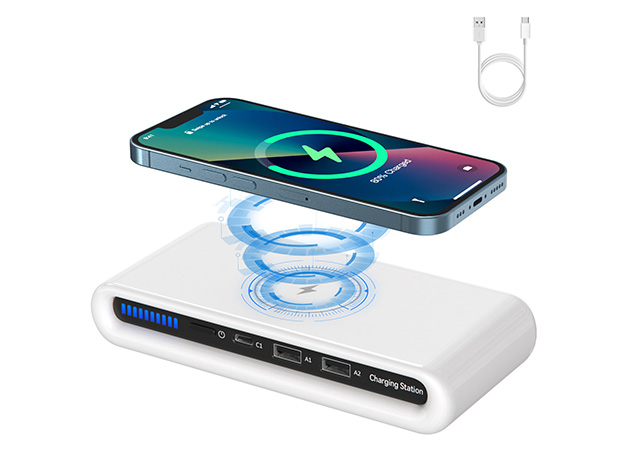 Charging Station for Multiple Devices, 16 Ports Fast Charging Station, 175W 35A Multi USB Charger Station,Travel USB Charging Station for Multiple Dev