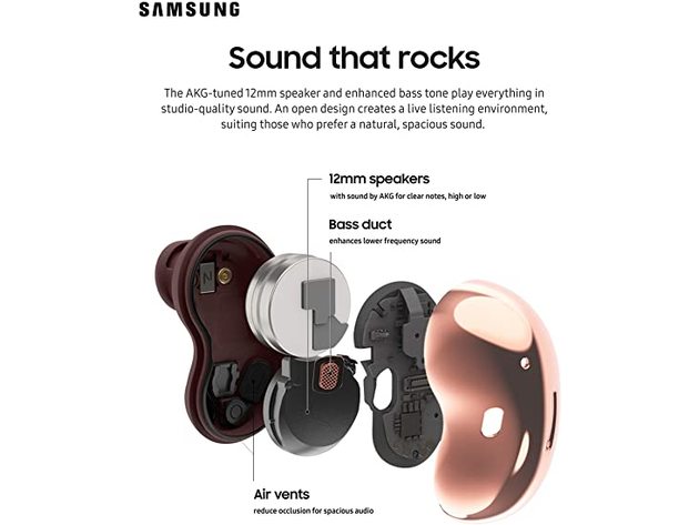 Samsung Galaxy Buds Live True Wireless Earbuds, Mystic Black (Refurbished)