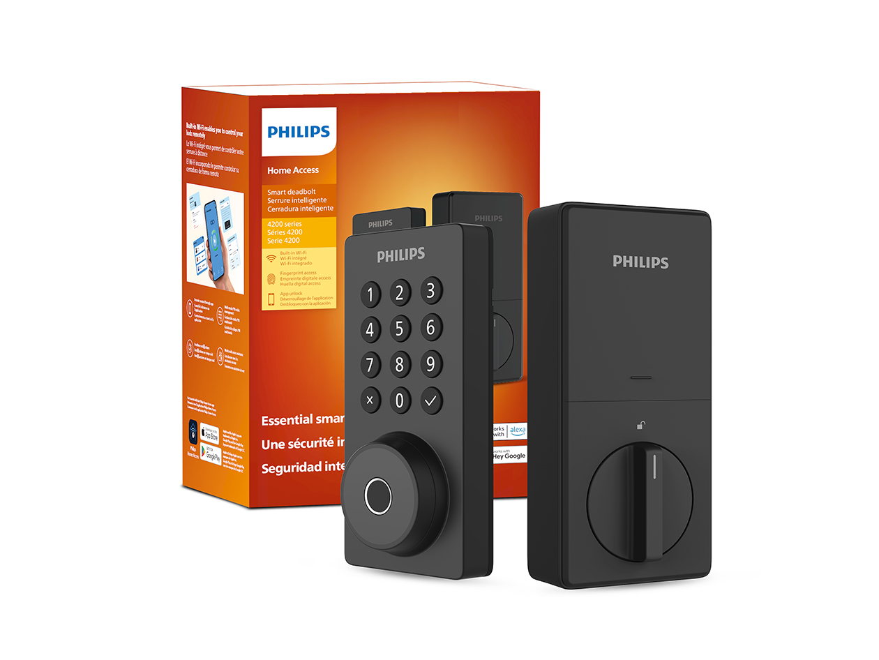 Philips 4000 Series Touchscreen Fingerprint Smart Deadbolt (Black)
