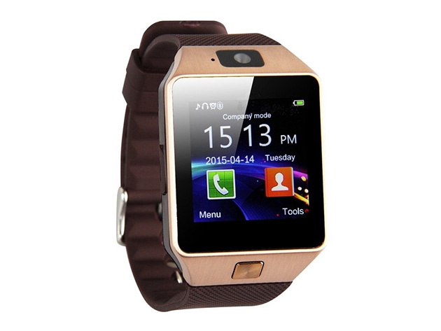 Multi-Function 2G GSM/GPRS Bluetooth Smart Watch (Rose Gold)