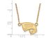 10k Yellow Gold Western Kentucky U Small Pendant Necklace