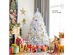 6 Foot White Iridescent Tinsel Artificial Christmas Tree w/ 792 Branch Tips 