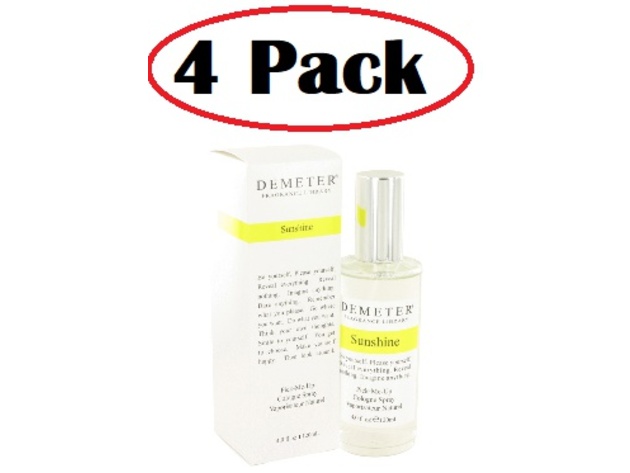 4 Pack of Demeter Sunshine by Demeter Cologne Spray 4 oz