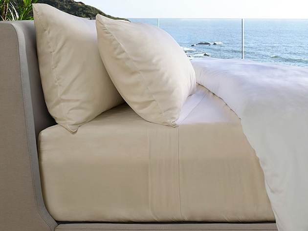 Resort Bamboo Bed Sheet Set (Coconut Milk/King)