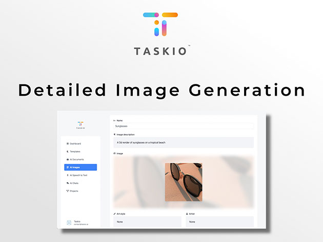 Taskio: The Ultimate AI Productivity Tool: Lifetime Subscription