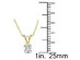 Diamond Solitaire Pendant 1/4 Carat (ctw) in 14K Yellow Gold with Chain