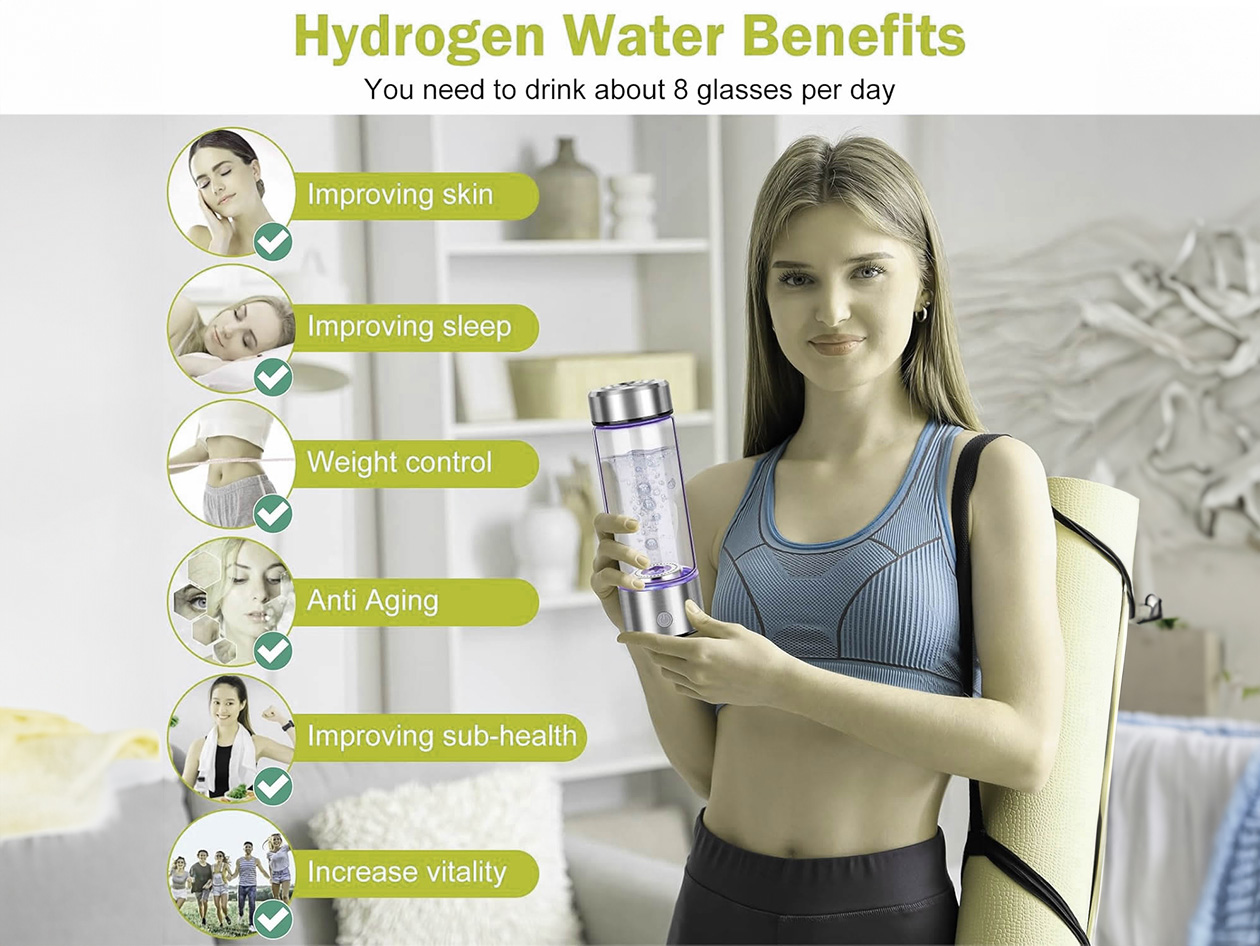 Aquaala Hydrogen Infuser Water Bottle