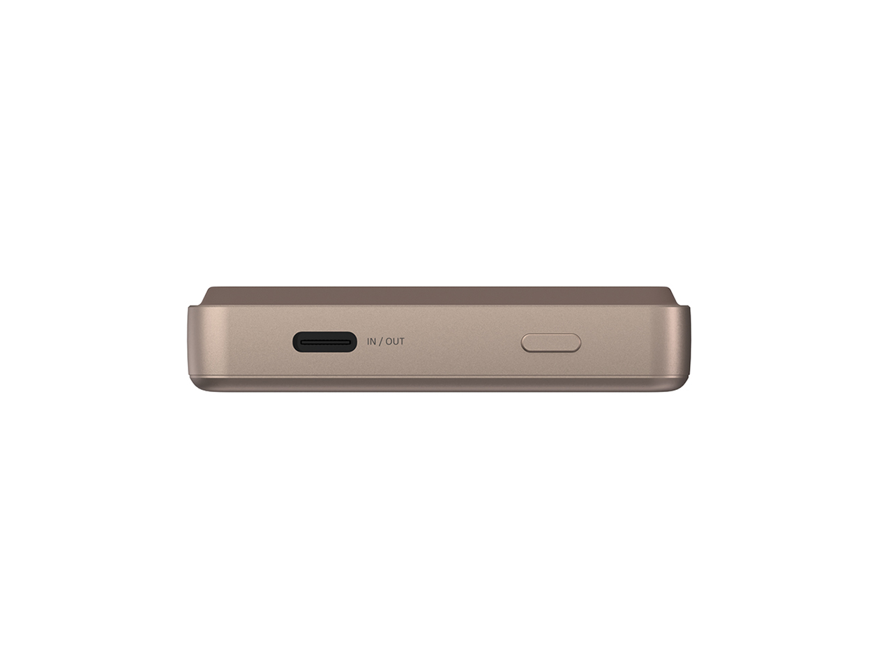 VIONTA Q10 10,000mAh Qi2 Ultra-Slim Power Bank (Gold)