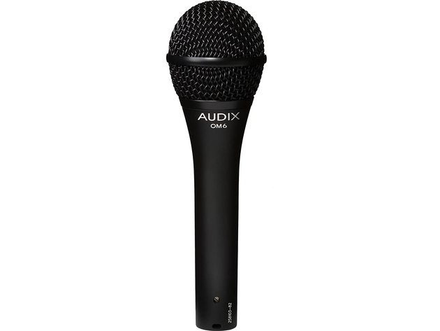 Audix OM6 Dynamic Microphone Unidirectional, 6.00 x 9.00 x 12.00 inches - Black (New)