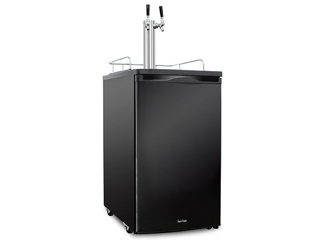 Ivation® Full Size Kegerator: Dual-Tap Dispenser & Cooler