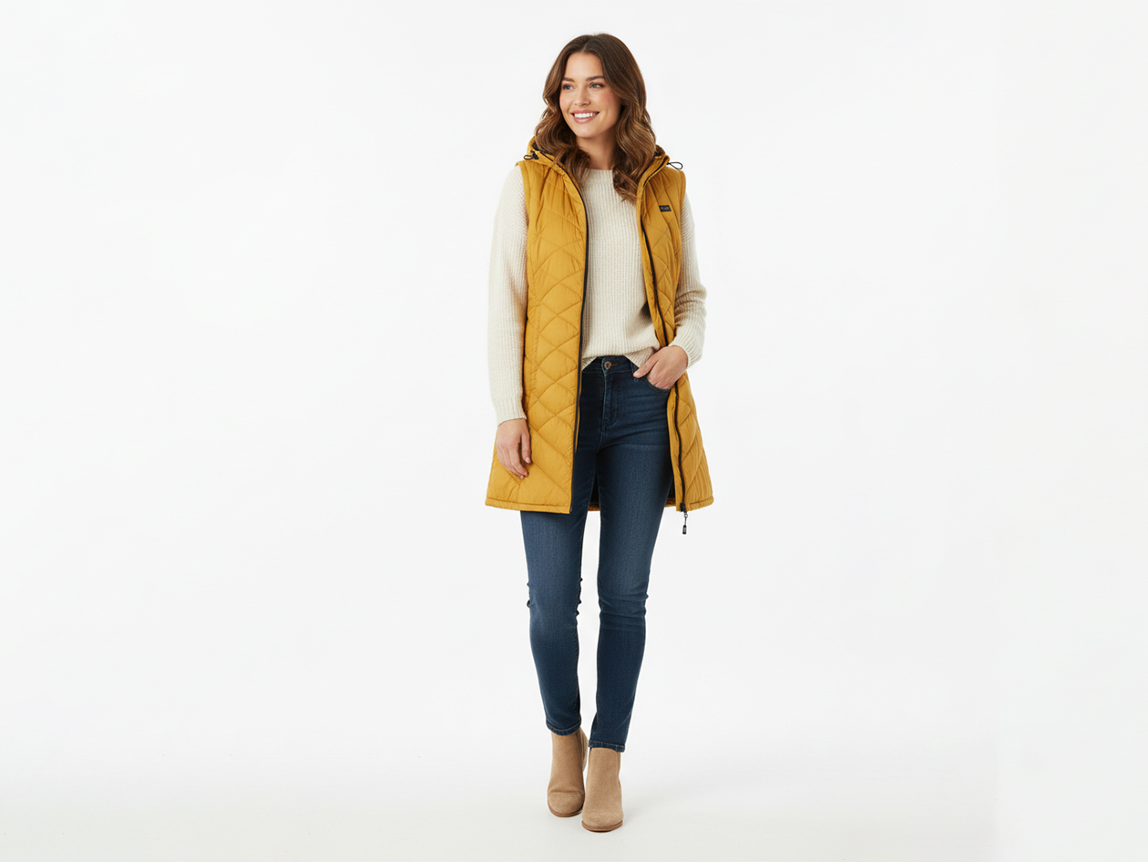 Women's Helios Hybrid Heated Coat (Golden/Medium)