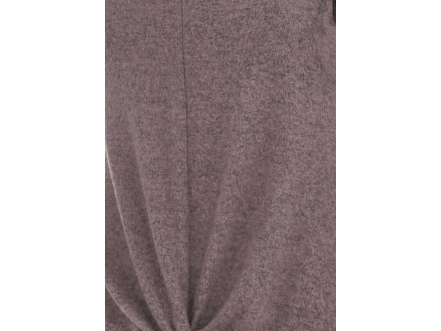 Bcx Women's Textured Cowlneck Twist-Front Sweater Gray Size Medium