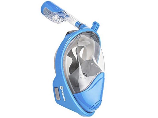 WildHorn Outfitters Seaview 180° GoPro Snorkel Mask Panoramic Sky S/M Full Face
