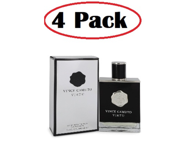 4 Pack of Vince Camuto Virtu by Vince Camuto Eau De Toilette Spray
