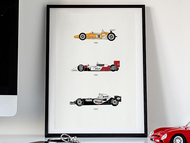 Yield the Track: McLaren Poster (18"x 24")