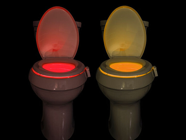 Toilet Night Light, As Seen On Shark Tank, Multi-Color, Universal Fit,  Battery Powered Motion Sensor Night Light, Bathroom Gadgets, Potty Training  LED