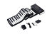 61 Key Electronic Roll Up Piano Keyboard Silicone Rechargeable  w/Pedal - Black