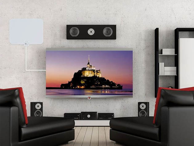 1byone Super-Thin Digital Indoor HDTV Antenna